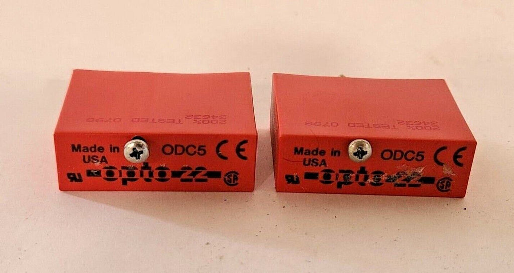 Lot of 2 Opto 22 Snap I/O ODC5 Channel Switch Input Dry Contact Input