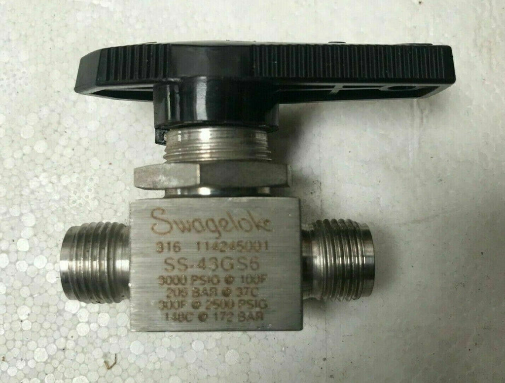 Swagelok SS-43GS6 Turn Needle Valve 3000 PSIG Stainless Steel Tube 3/8"