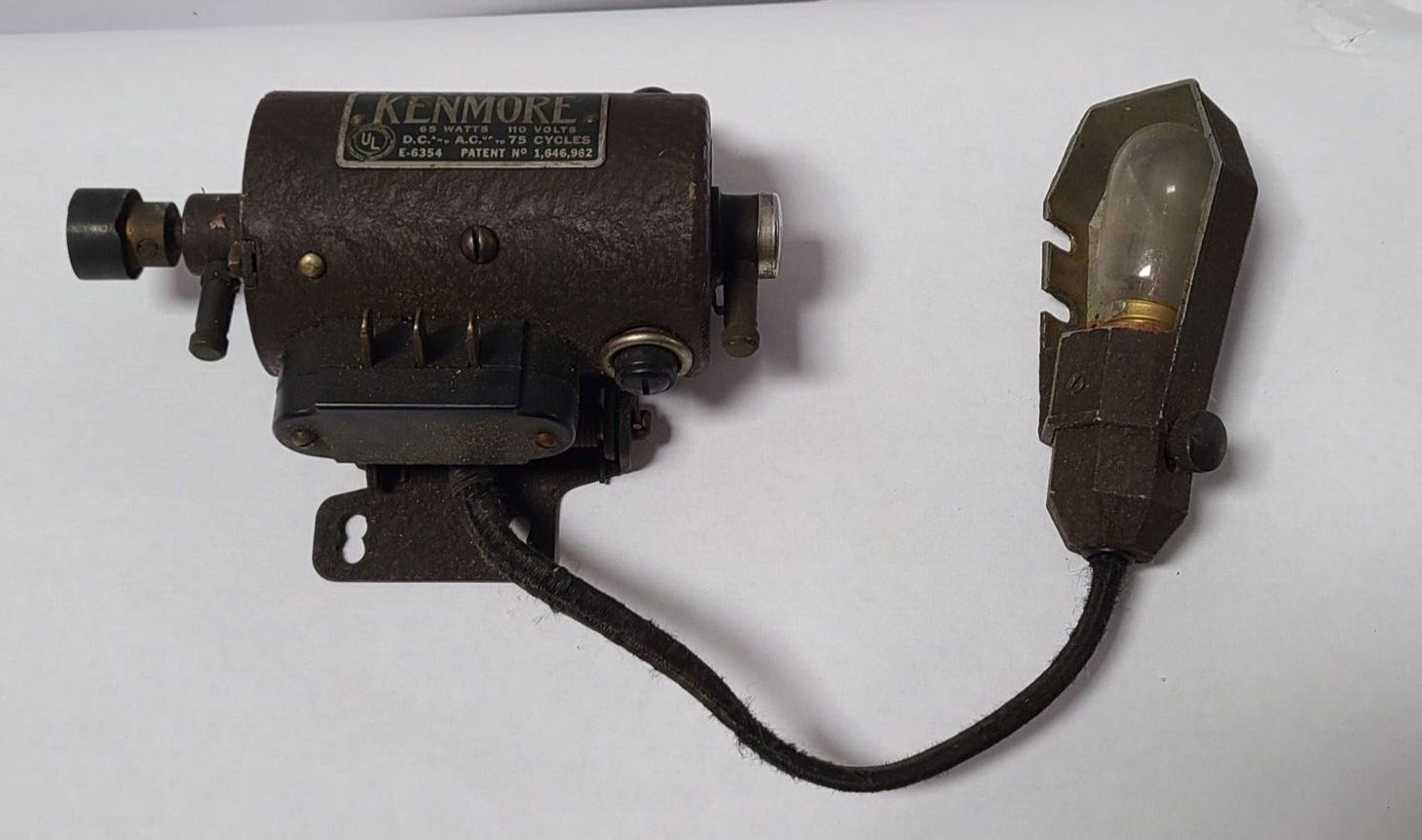 KENMORE SEWING MACHINE MOTOR E6354 E6354 DC AC 65 WATTS 110 VOLTS