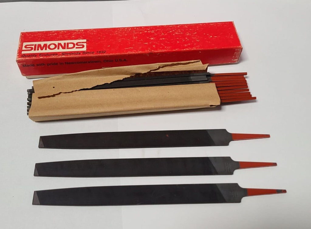 13 Pcs Simonds 10” File 78-148600 New Mill Smooth Black USA