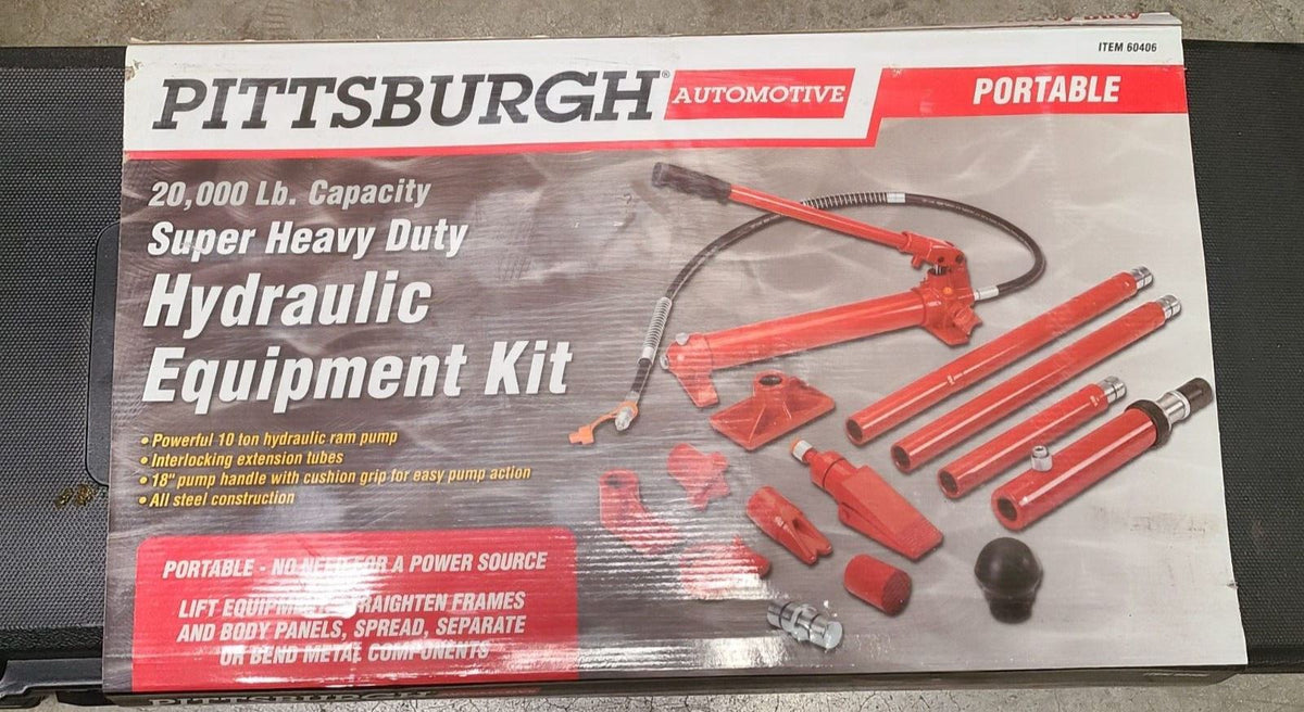 PITTSBURGH AUTOMOTIVE 20,000 Lbs Portable Hydraulic Equipment Kit 6040