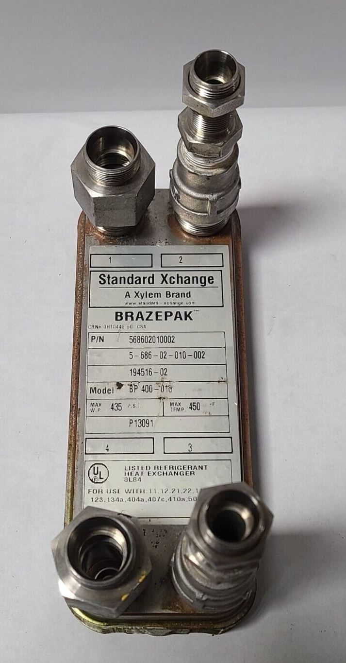 STANDARD XCHANGE 568602010002 HEAT EXCHANGER BP 400010 Brazepak 435 P
