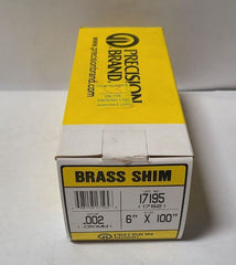 Precision Brand Brass Shim Stock 6