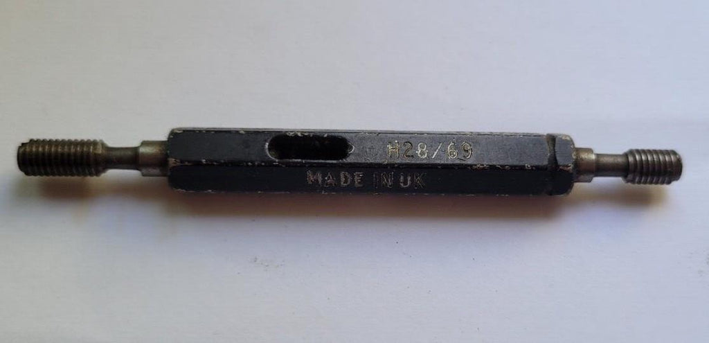 .190-32 UNF 2B GO & NO GO Thread Plug Gage GO P.D. .1697 & NOGO .1736