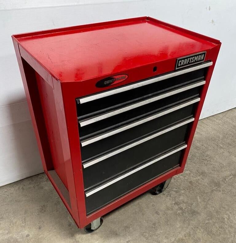 CRAFTSMAN 5 Drawers Rolling Cart Cabinet Tool Box Very Nice on Wheels