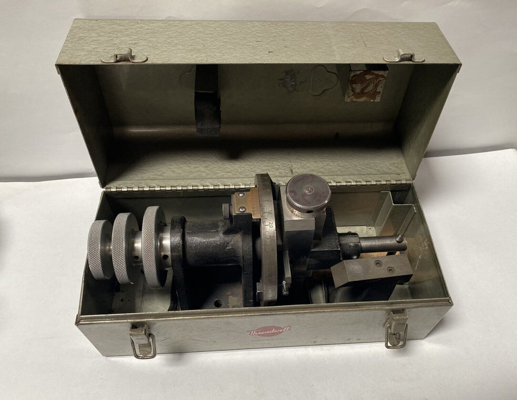Threadwell Tangi-Matic Dresser Grinding Fixture in a Metal Box Made in USA