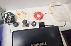 SCIENSCOPE SSZ Binocular Body SZ-BD-T3 Microscope Complete Set Computer