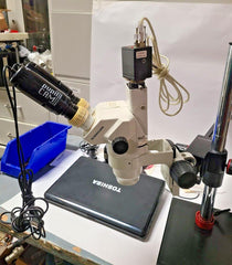 SCIENSCOPE SSZ Binocular Body SZ-BD-T3 Microscope Complete Set Computer