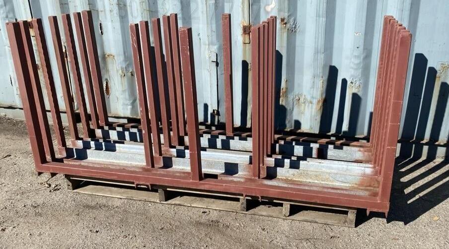 Sheet Metal Organizer Storage Rack Material Holder 7 Feet Long