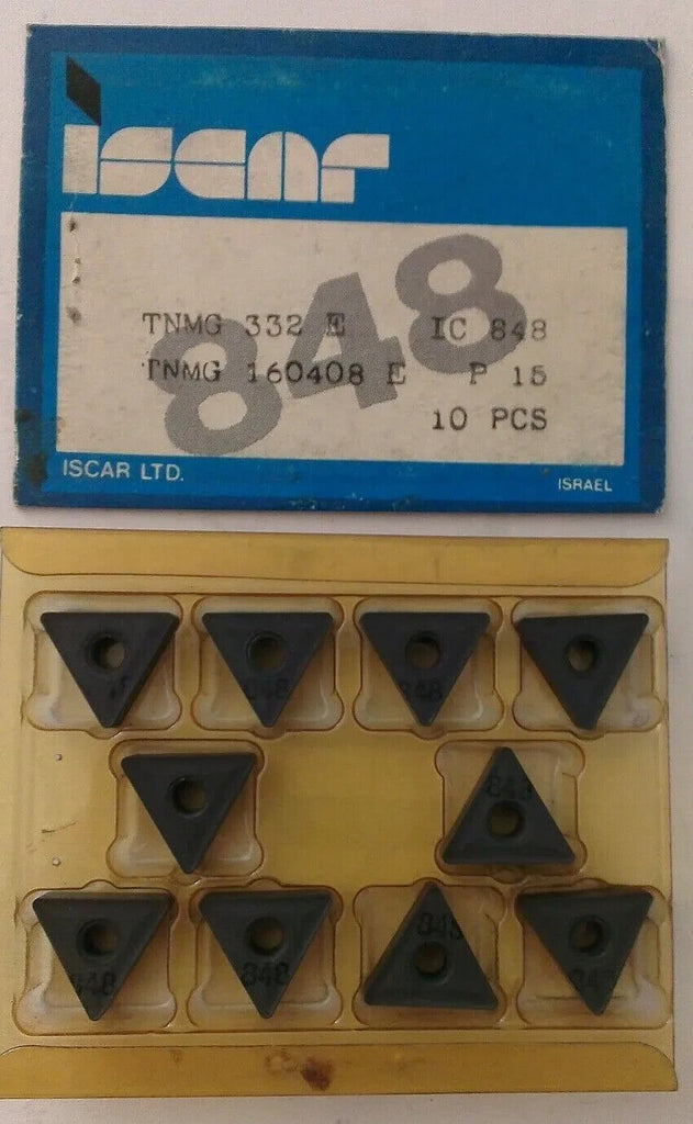 10 Pcs Iscar TNMG 332 E IC 848 P 15 160408 Carbide Inserts Lathe Turning Mill