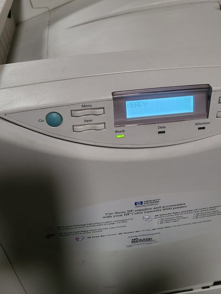 HP Hewlett Packard Color LaserJet 8500 Color Laser Printer