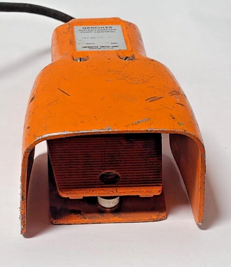 Linemaster Hercules 512 H HEAVY DUTY FOOT SWITCH POTENTIOMETER