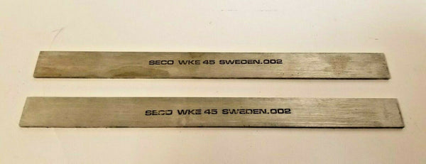 2 New 1/2 x 1/16 x 6 Rectangular Lathe Tool Cutting HSS Bit Blank SECO WKE 45