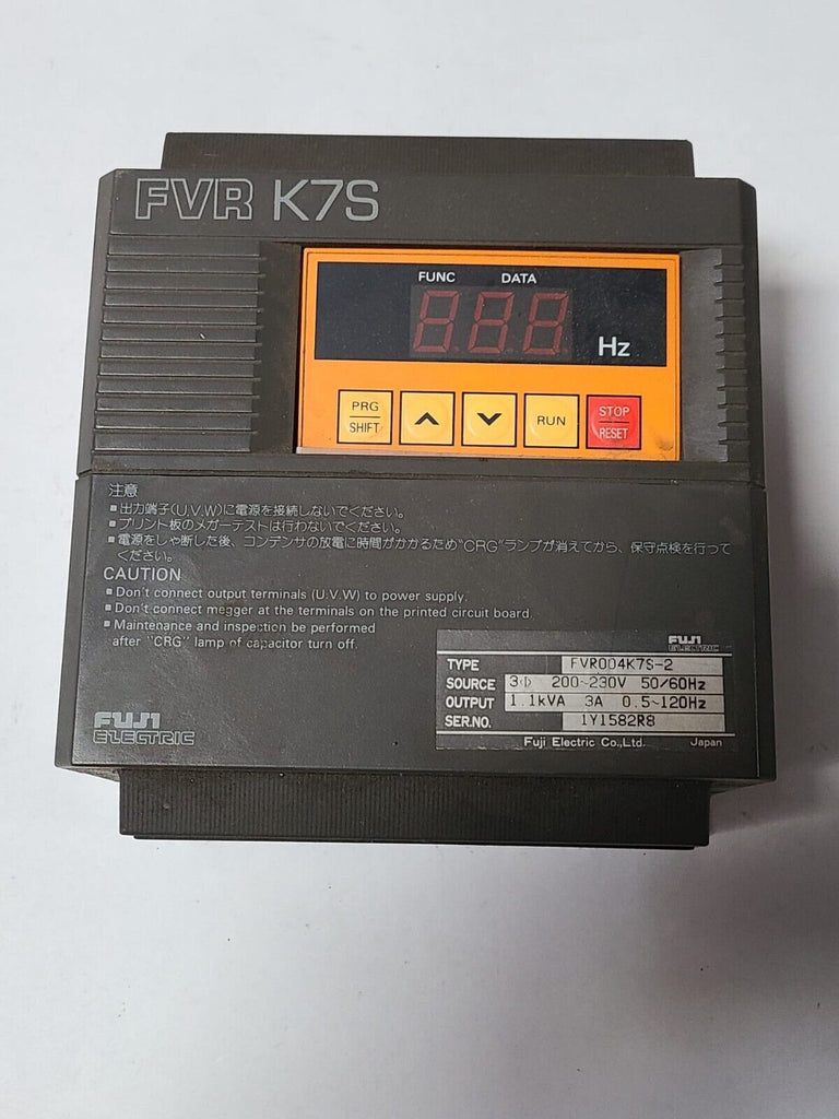 Fuji Inverter FVR K7S FVR004K7S-2 200-230V 50-60HZ 3A