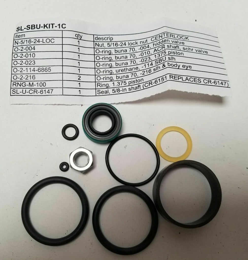 Works Performance Shocks SL-SBU-KIT-1C Rebuild Seal Kit 5/8" Shaft