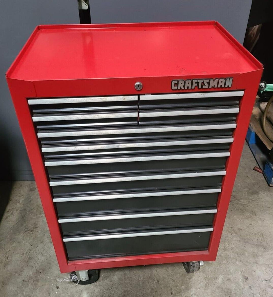 CRAFTSMAN 11 Drawers Rolling Cart Cabinet Tool Box Very Nice on Wheels