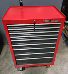 CRAFTSMAN 11 Drawers Rolling Cart Cabinet Tool Box Very Nice on Wheels