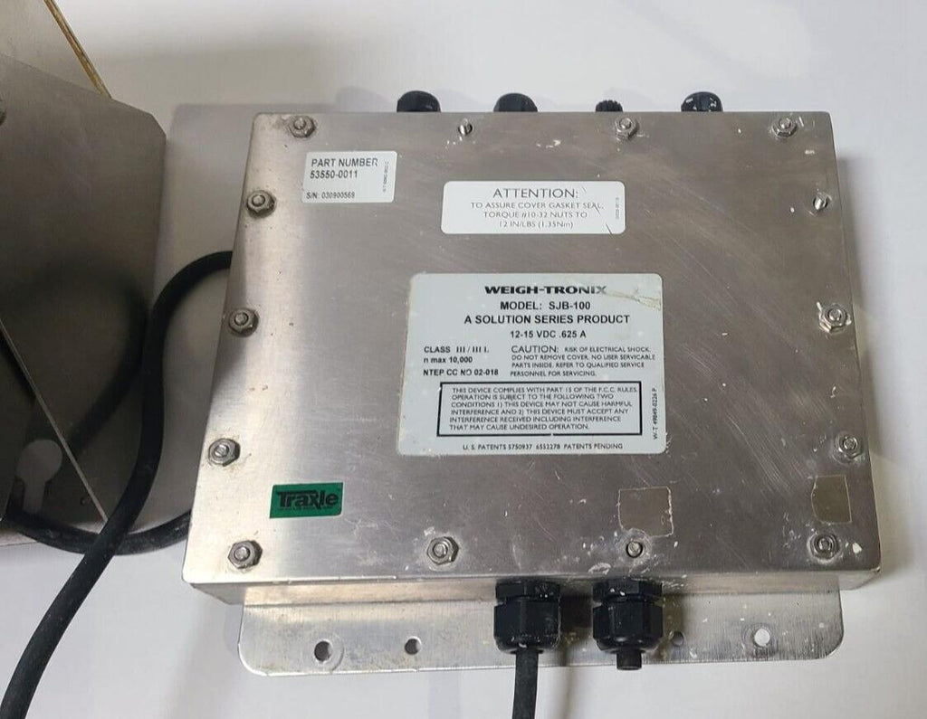 Avery Weigh-Tronix Model 1310 Scale Indicator Weigh Tronix SJB-100 12-15 vdc