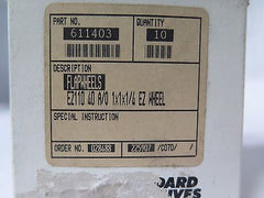 Standard Abrasives 611403 Flap Wheels EZ 110 40 A/O 1 x 1 x 1/4 Qty10 Brand New