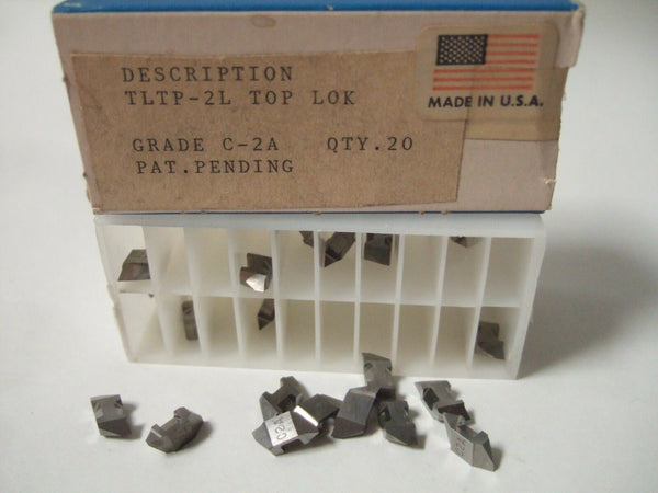 SANDVIK Coromant TLTP-2L TOPLOK  C-2A Grooving Lathe Carbide Inserts 20 Pcs New
