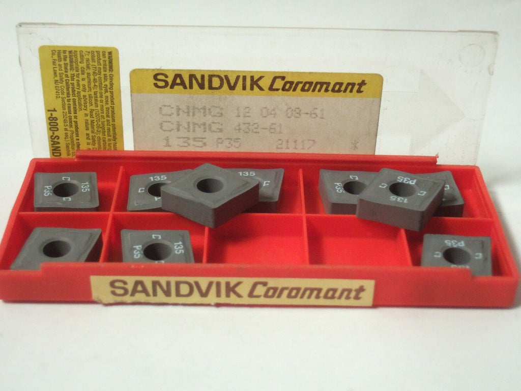 SANDVIK Coromant CNMG 432 61 135 P35  Lathe Carbide Inserts 10 Pc New Free Shipping