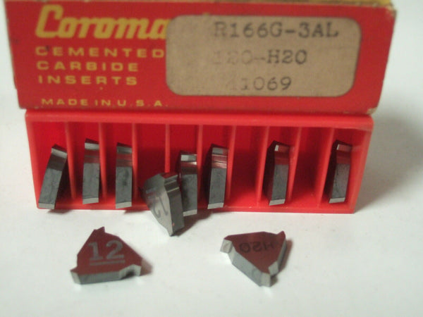 SANDVIK Coromant R166G 3AL 120 H20 41069  Threading Lathe Carbide Inserts New