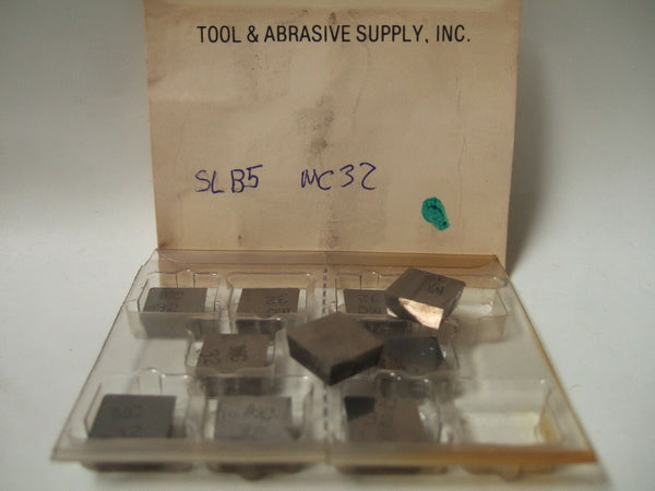 TOOL ABRASIVE SUPPLY SLB5 MC 32  MILL Lathe Mill Carbide Inserts 10 Pcs New