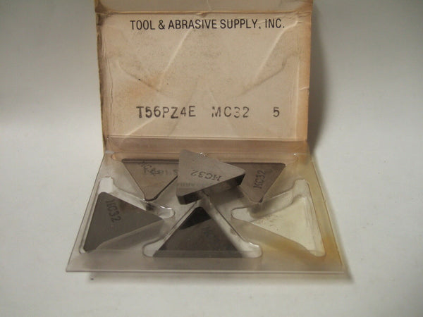 TOOL ABRASIVE SUPPLY T56PZ4E MC32  MILL Lathe Mill Carbide Inserts 5 Pcs New