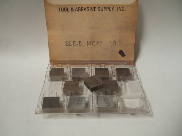 TOOL ABRASIVE SUPPLY SLB5 MC 21  MILL Lathe Mill Carbide Inserts 10 Pcs New