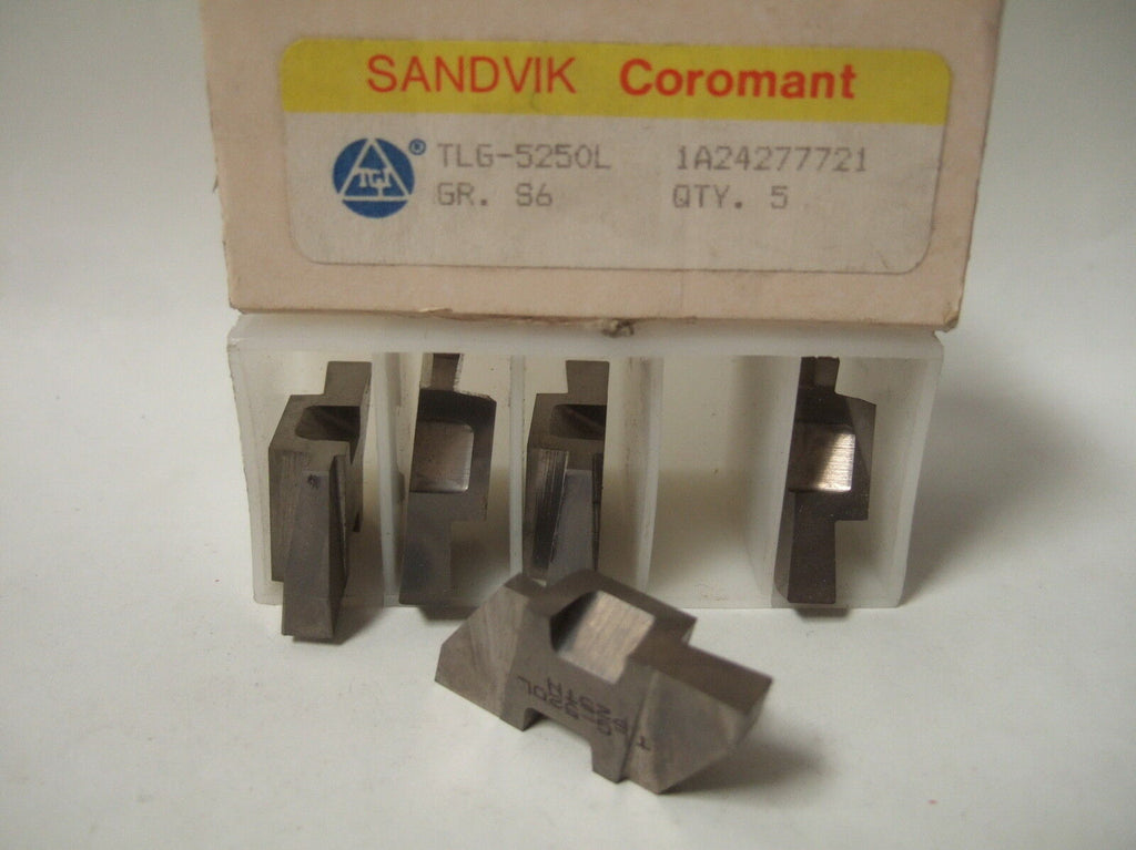 SANDVIK Coromant TLG 5250L 1A24277721 86  Lathe Grooving Carbide Inserts 5 Pcs