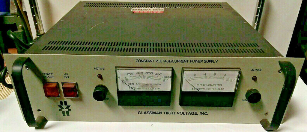 GLASSMAN PG-001N-500 Constant  High Voltage Current Power Supply  PG-001N-500
