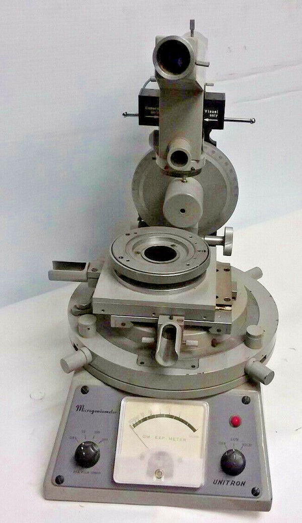 UNITRON MICROGONIOMETER  Microscope Tip Tilt Stage