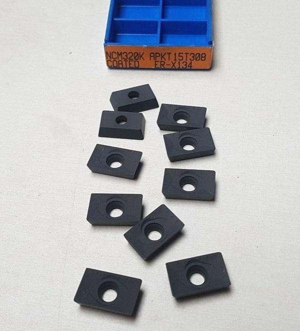 10 Pcs KORLOY APKT 15T308 NCM320K ER-X134  Lathe Carbide Inserts Tools New Mill