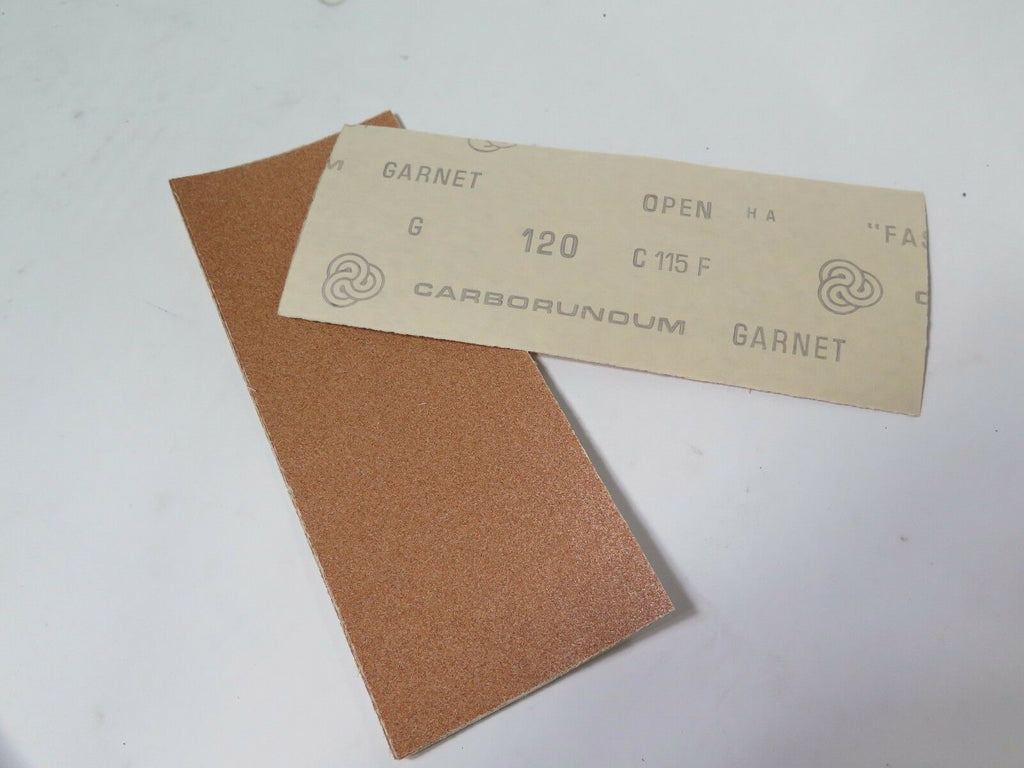 Lot 400 Carborundum Fastcut  Paper 3-2/3x9 Grit 120 Flex 90 Garnet Brand New