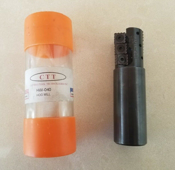 Cutting Tool Technologies CTT HW-040 Hog Mill 6 Insert Carbide HMW-1011 New