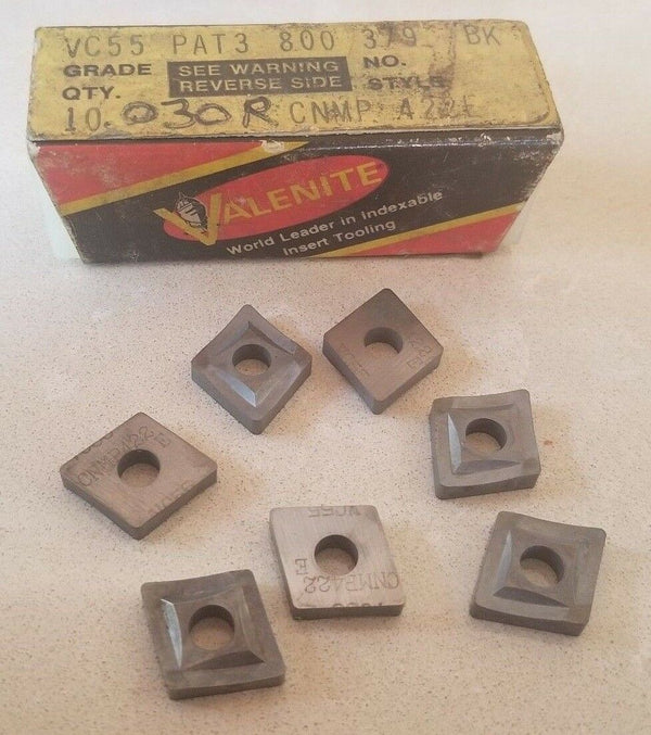 Valenite VC55 PAT3 800 379 CNMP 422E Lathe Carbide Inserts 7 Pcs Tools New