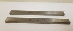 2 New 1/4 x 1/2 x 6 Rectangular Lathe Tool Cutting HSS Bit Blank COBALT BESLY
