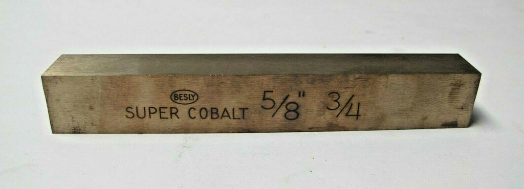 Super Cobalt 5/8 x 3/4 Lathe Tool Cutting HSS Bits NEW BESLY 5" Long High Speed