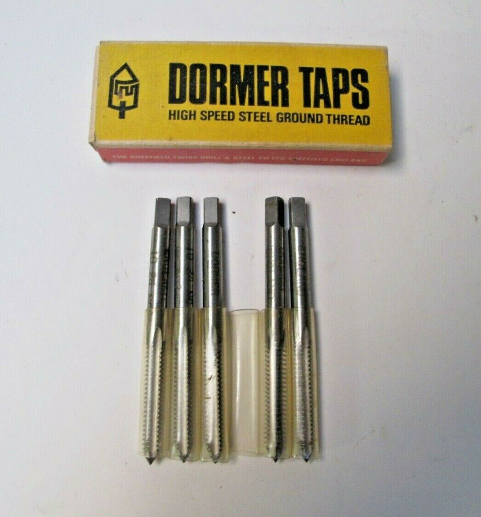 Dormer Taps Lot of 5 High Speed Steel Ground Thread 4 Flutes H2 Bottom 10 NC