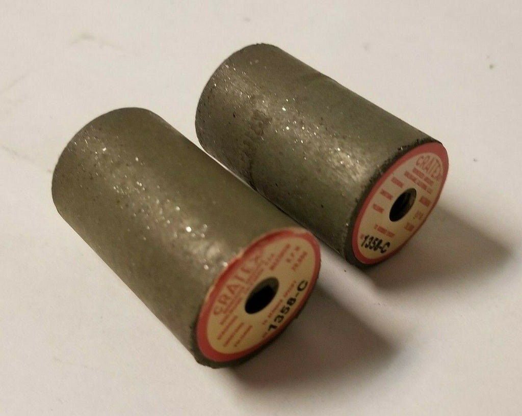 Lot of 2 Cratex Rubberized Abrasives Pointed Cone No. 1358-C 1-3/4