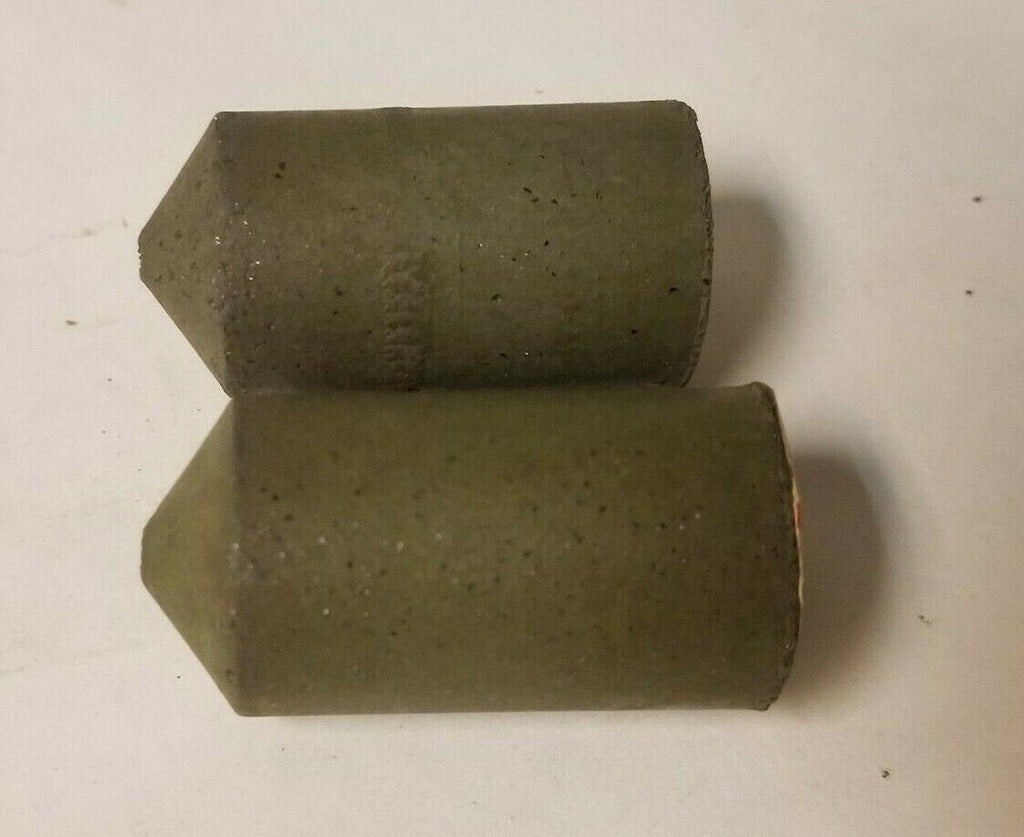 Lot of 2 Cratex Rubberized Abrasives Pointed Cone No. 1358-C 1-3/4