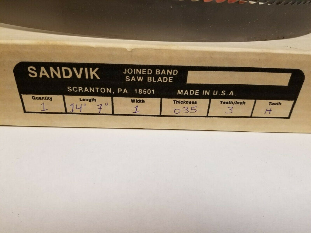 1 New Sandvik 14'  7