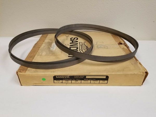 2 New SANDVIK 11' 5" Length Joined Band Saw Blade .035 Thickness 3/4" Width