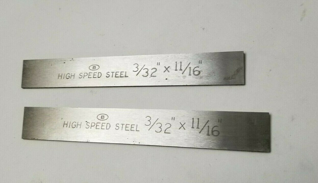 3/32 x 11/16 x 5 Lathe Tool Cutting HSS Bit Blank BESLY High Speed Steel 2 Pcs