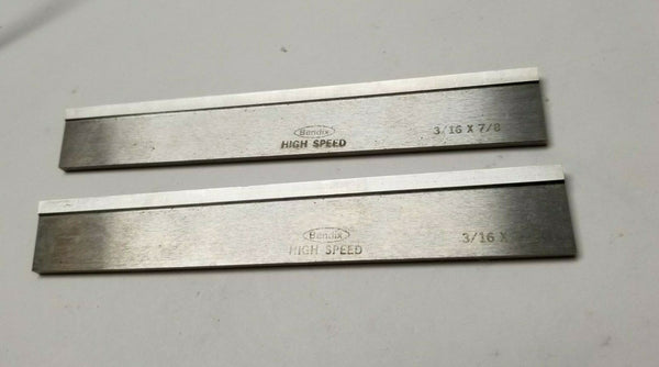 2 New 3/32" x 13/16" x 6" Rectangular Lathe Tool Cutting Cobalt Bit Blank  BESLY