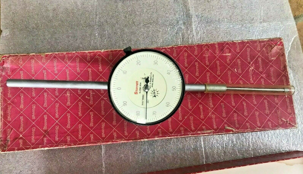 Starrett 656-3041 Dial Indicator Dial Reading 0-100 Range 3.000 Inch .001"
