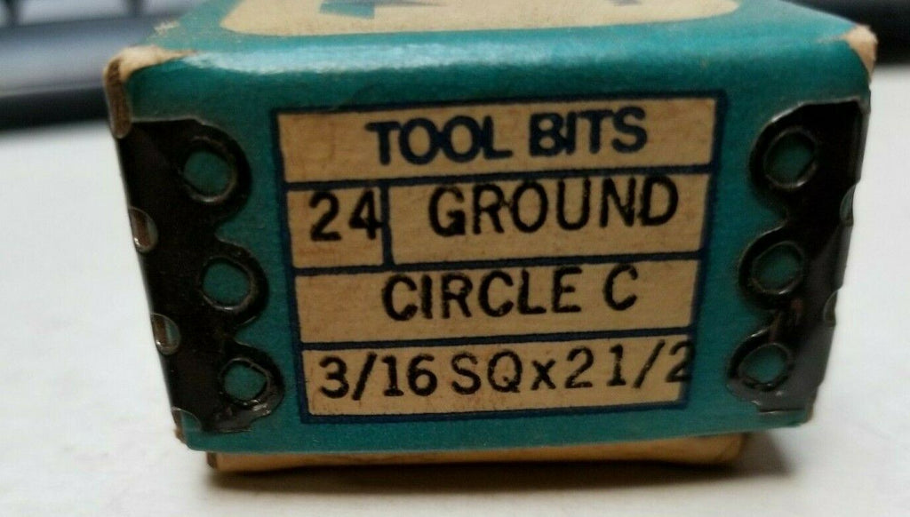 Circle C 3/16 x 2-1/2 Square Lathe Tool Cutting HSS Bits Ground High Speed