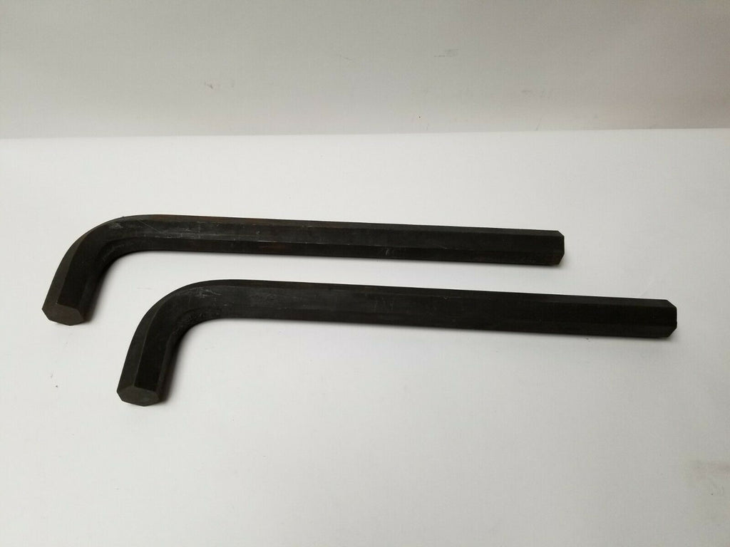 Lot of 2 Unbrako 7/8" Hex Key Allen Wrench Long Arm 12" Made in USA