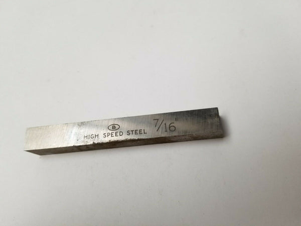7/16 x 7/16 x 3-1/2 square Lathe Tool Cutting HSS Bit Blank BESLY High Speed