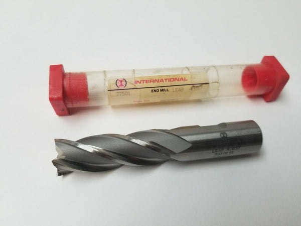 1 New International  End Mill 3/4 Dia x 2 x 4-1/2 Hss 4 Flutes Brand New